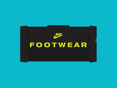 NIKE FOOTWEAR DUFF 2015 back to the future nike thick lines vector