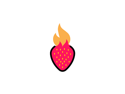 Flameberry fire flame fruit strawberry ui