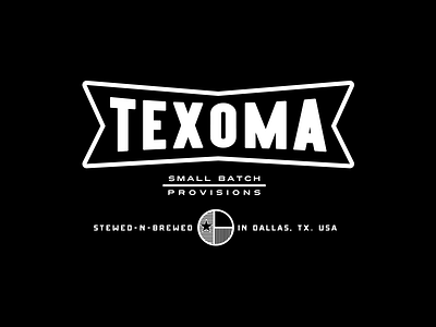 TEXOMA badge branding icon logo logo type mark provisions texas typography wip