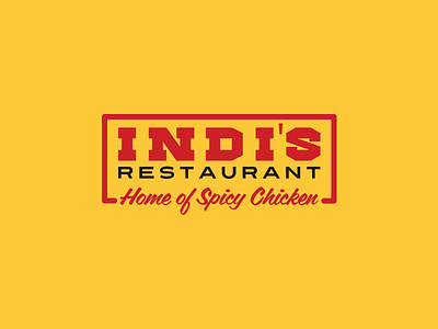 Indi's chicken food indis kentucky logo louisville mark ohio valley type