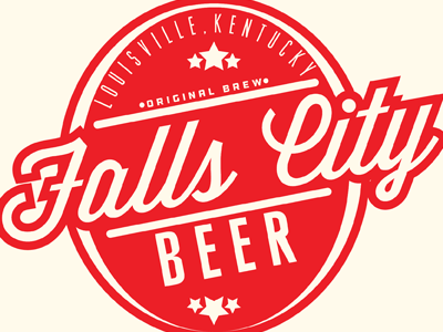 Falls City badge beer branding kentucky louisville