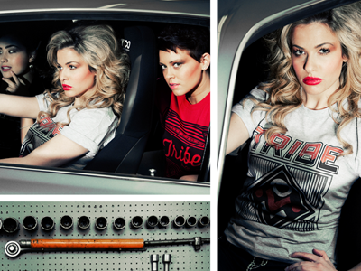 Gearhead babes apparel brand jeremy richie logo look book tribe