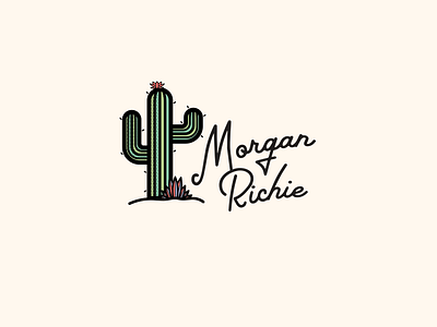 Morgan Richie cactus desert flower illustration palm canyon script southwest