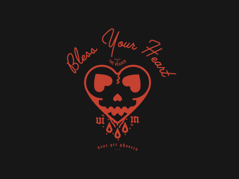 Bless Your Heart lock up ghosted the lover blood bless heart apparel