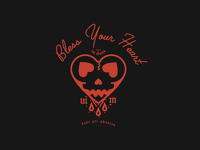 Bless Your Heart apparel bless blood ghosted heart lock up the lover