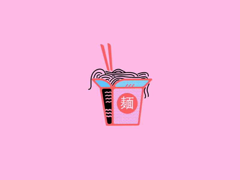 Zooom! illustration ui branding type sweet cupcake noodle script cherries hearts food icon