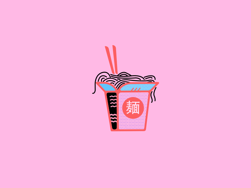 Zooom! branding cherries cupcake food hearts icon illustration noodle script sweet type ui