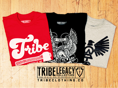 TRIBE Legacy Collection apparel branding craig robson design nick slater print promo steve squall tribe