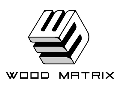 Wood Matrix brand branding cube geometry logo logomark mark minimalism modern wood