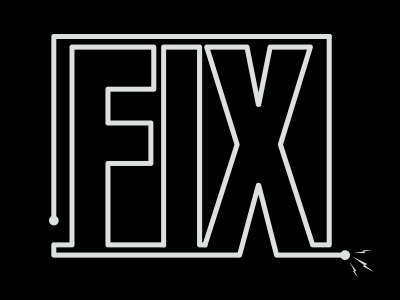 Fix-t brand fix identity logo