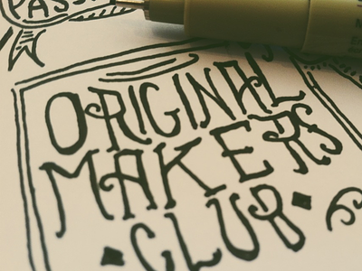 OMC doodlery doodlery doodles hand drawn micron original makers club process