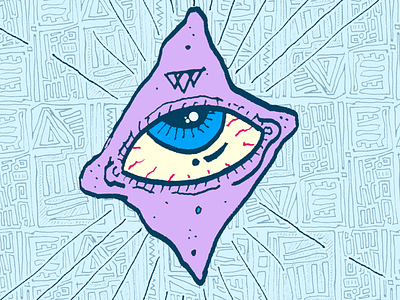 Doodlery: Gnar Edition color theory doodle eye fun gnar hand drawn illuminati line art stoner