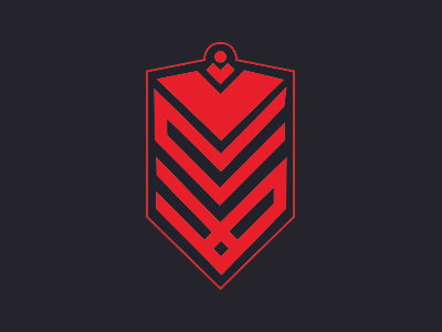 keep your teeth sharp arrows badge brand chevrons identity logo patch symbol tribe