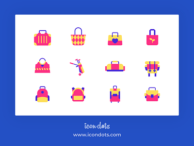 Icon Pack - Baggage flat icon icon icon design icon set iconography icons vector vector icons