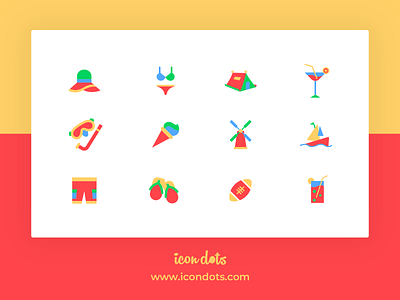 Icon Pack - Beach beach icon flat icons icon icon design icon set iconography icons ui icons vector icons