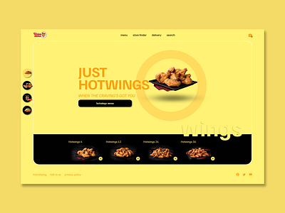 Concept Landing Page branding design fast food front end front end developer landing page online shopping ui ux web design web development
