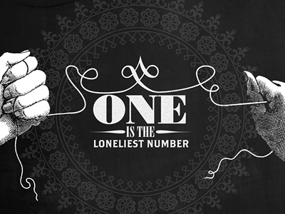 One illustration typography wallpaper