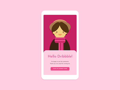 Hello Dribbble! design hello hello dribble illustration vector