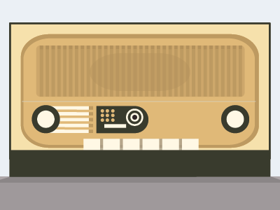 The Radio minimalist radio vintage