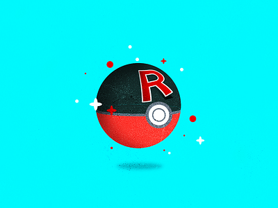 Team Rocketball! minimal pokeball pokemon texture