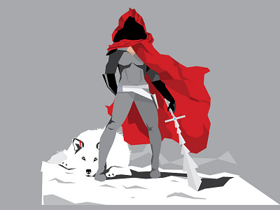Red action comic figure hero illustration wolf