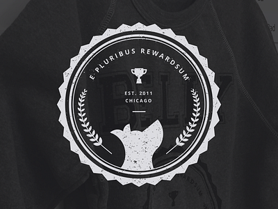Belly Crew apparel badge dog icon illustration loyalty monotone rewards