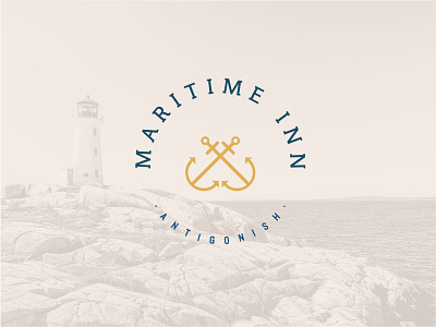Logo concept for Maritime Inn, Antigonish branding business design digital graphic design iconography layout logo typography