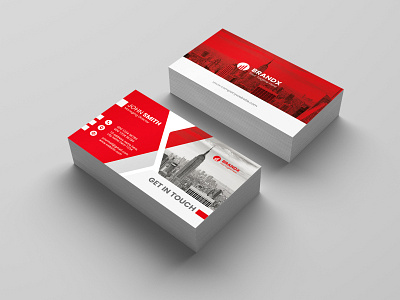 Corporate Business Card Design Template ads branding business business card clean corporate creative design graphic design id card landscape modern print print ready professional simple standard template visiting card