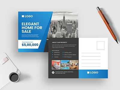 Postcard design template