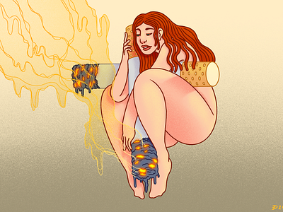 A Sacred Slut design editorial freelance illustration illustrator ipad procreate