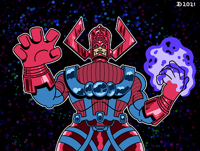 Galactus design freelance galactus illustration illustrator ipad marvel procreate