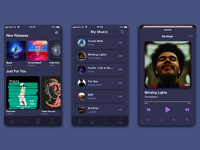 Artistifi Music Player App albums app appdesign colors dark design digital mobile mobile design music music album phone play player playlist playlists song ui uiux ux