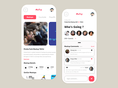 Meetup App Design