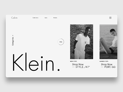 Calvin Klein - Shop branding calvinklein design desktop fashion fullscreen mebo minimal mumlauri ui ux web web designer website