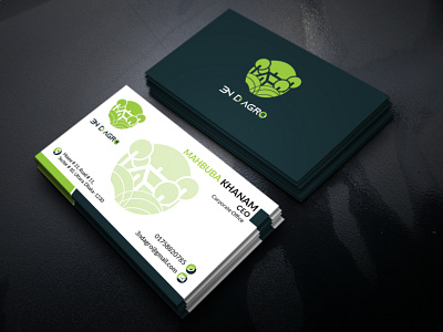Business Card or Visiting Card adobe illustrator adobe photoshop business card design nh16 noor360 visiting card visiting card design