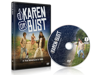 Poster, Logo and DVD Case: Independent film "Karen or Bust" branding don rittner dvd dvd case dvd disc film graphics film marketing film poster graphic design independent film karen or bust logo motion picture movie poster movies