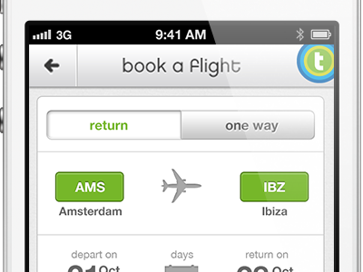 Transavia // Book a flight airline android app booking flying iphone transavia