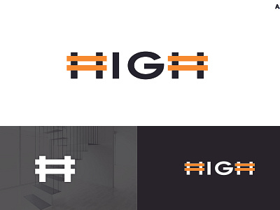 HIGH - Logo Design - Aichkov adobe aichkov behance brand design brand identity branding design dribbble freelance graphic design logo