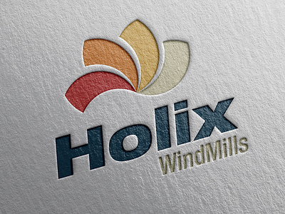 Holix WindMills brand brand identity branding business design illustration logo