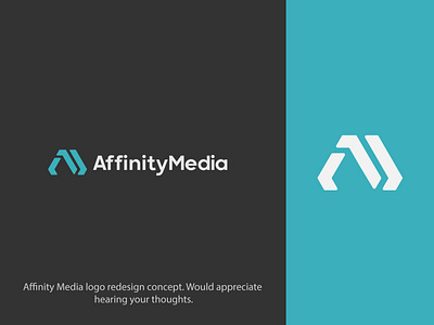 Affinity Media logo redesign concept