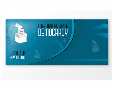 International Day of Democracy banner banner branding business company cover design design graphic design illustration illustrator photoshop post vector