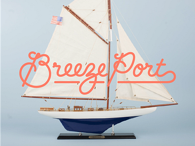Breezeport Branding branding hand lettering logo logotype typography