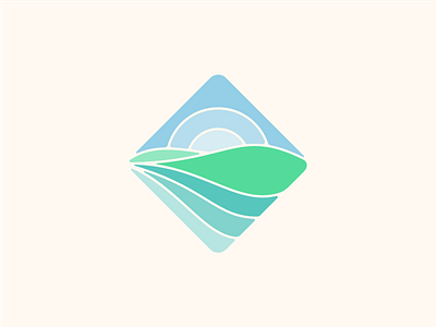 Sunrise branding brandmark diamond icon illustration logo nature