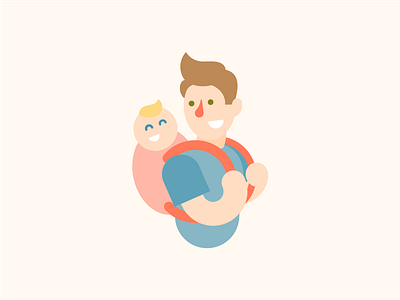 Dad Vibes branding character design illustration minimal