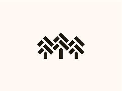 Evergreen branding brandmark forest icon logo trees