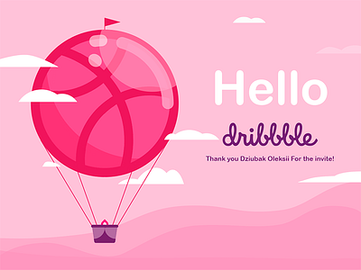 Hello Dribbble! debut debut shot hellodribbble illustraion