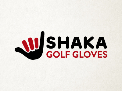 Shaka golf gloves logo clean cool design hawaii logo shaka