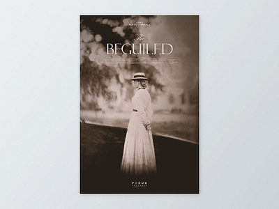 The Beguiled (2017) Alternative Movie Poster design film film poster movie poster sofia coppola the beguiled