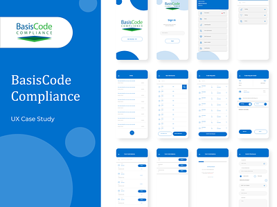 BasicCode Compliance UX Case Study app design ux app design ux case study visual mokcups