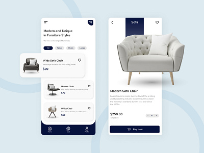 Modern Furniture App Design